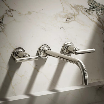 Purist® Wall-mount bathroom sink faucet trim with Lever handles, 1.2 gpm