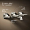 Riff® Wall-mount bathroom sink faucet trim, 1.2 gpm
