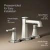 Riff® Widespread bathroom sink faucet, 0.5 gpm