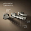 Parallel® Wall-mount bathroom sink faucet trim, 1.2 gpm