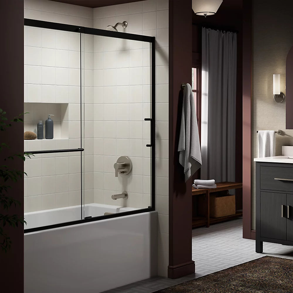 Elate® Rite-Temp® bath and shower trim kit with push-button diverter, 1.75 gpm