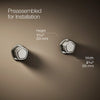 Occasion® Wall-mount bathroom sink faucet Knob handle trim, 1.2 gpm