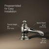 Artifacts® with Flume design Bathroom sink faucet spout with Flume design, 1.2 gpm