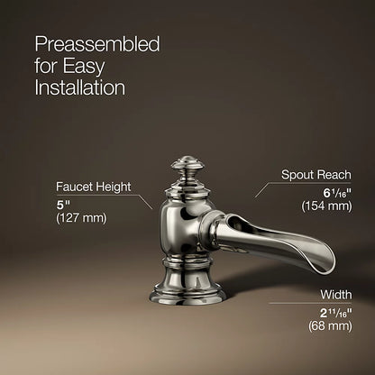 Artifacts® with Flume design Bathroom sink faucet spout with Flume design, 1.2 gpm