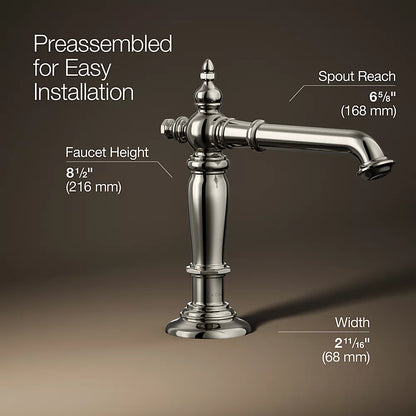 Artifacts® Bathroom sink faucet spout with Column design, 1.2 gpm