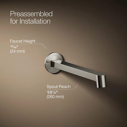 Components® Wall-mount bathroom sink faucet spout with Row design, 1.2 gpm