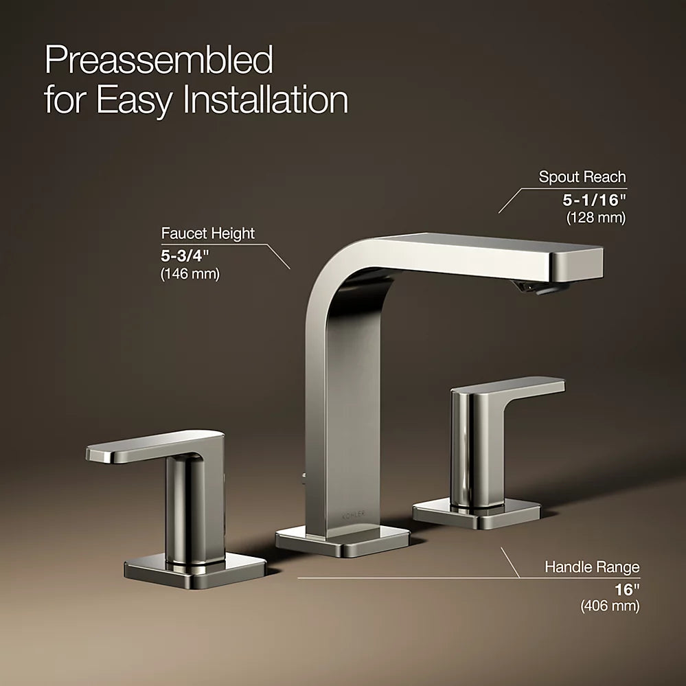 Parallel® Widespread bathroom sink faucet, 1.0 gpm