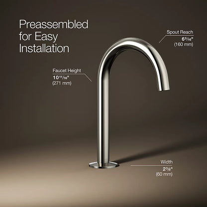 Components® Bathroom sink faucet spout with Tube design, 1.2 gpm