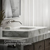 Components® Wall-mount bathroom sink faucet spout with Ribbon design, 1.2 gpm