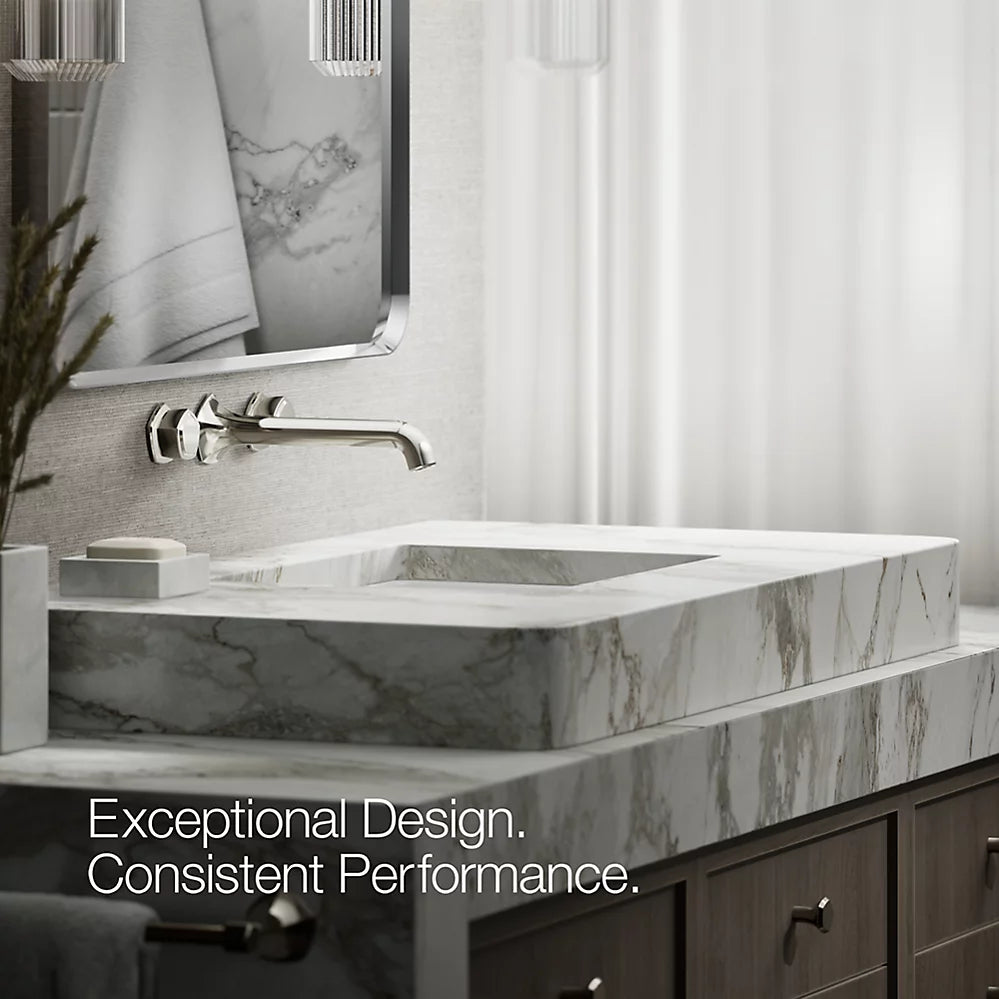 Occasion® Wall-mount bathroom sink faucet Knob handle trim, 1.2 gpm