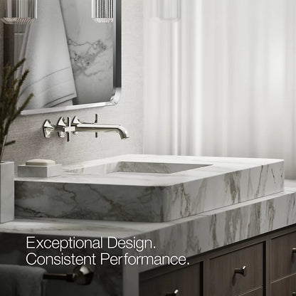 Occasion® Wall-mount bathroom sink faucet Cross handle trim, 1.2 gpm
