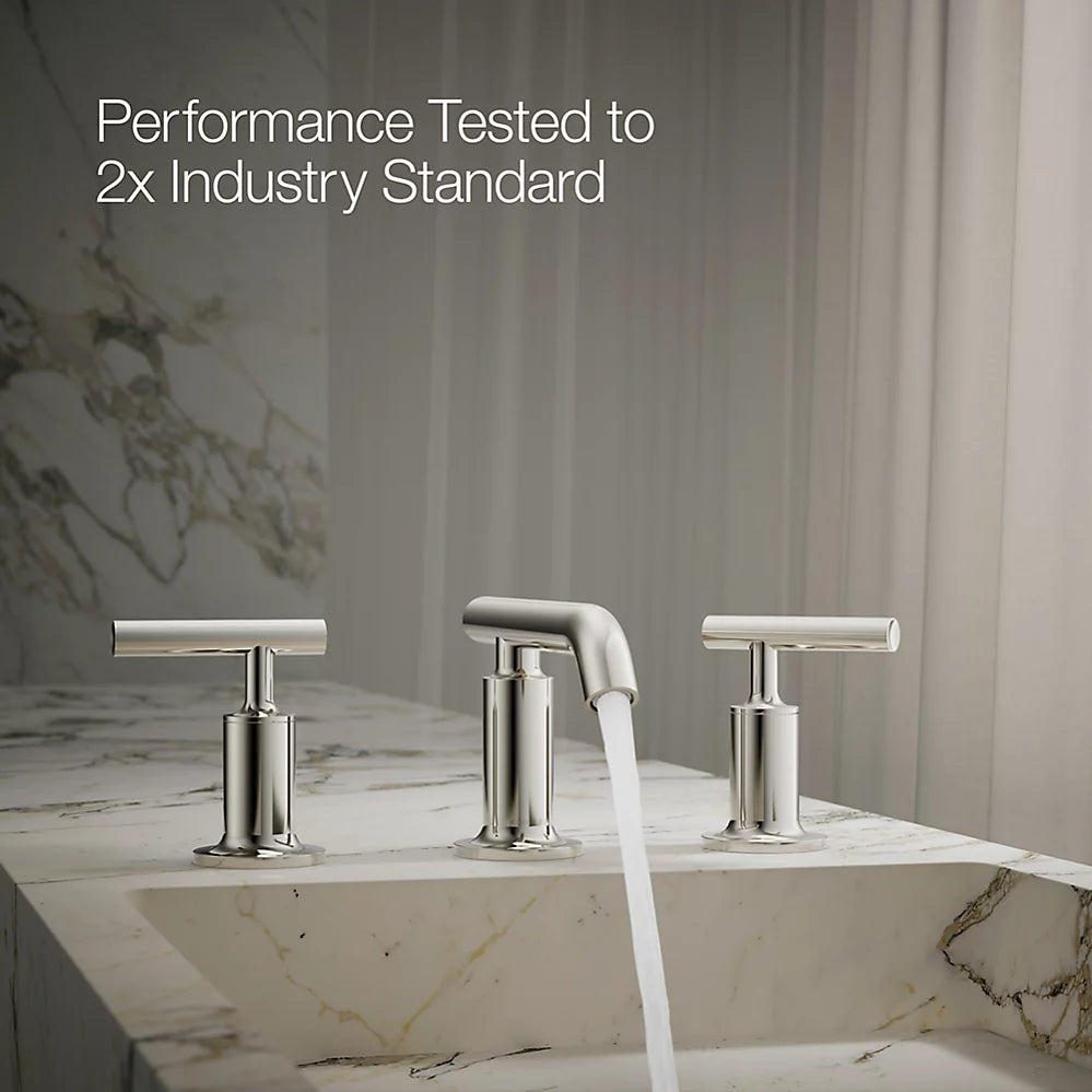 Purist® Widespread bathroom sink faucet with Lever handles, 1.2 gpm