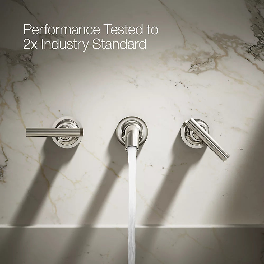 Purist® Wall-mount bathroom sink faucet trim with Lever handles, 1.2 gpm