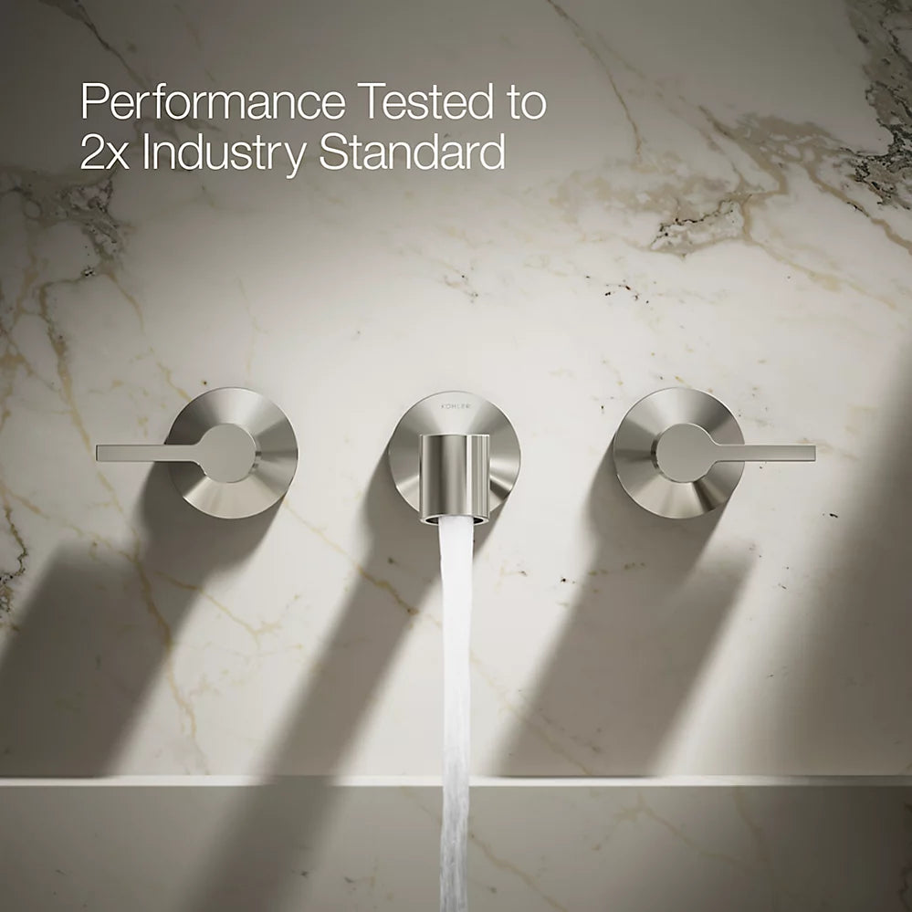 Components® Wall-mount bathroom sink faucet spout with Row design, 1.2 gpm