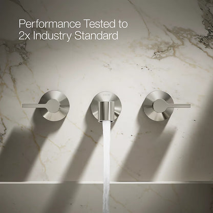 Components® Wall-mount bathroom sink faucet spout with Row design, 1.2 gpm