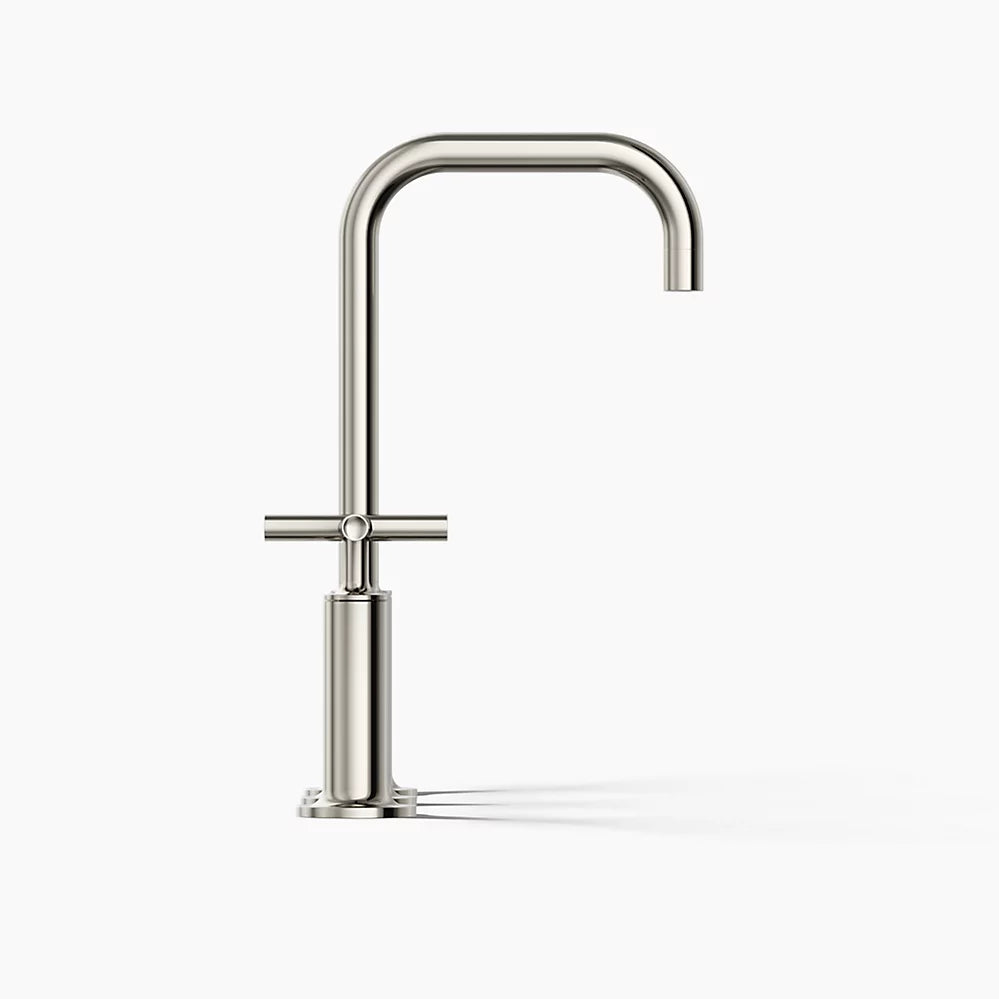 Purist® Widespread bathroom sink faucet with Cross handles, 1.2 gpm