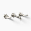 Purist® Wall-mount bathroom sink faucet trim with Lever handles, 1.2 gpm