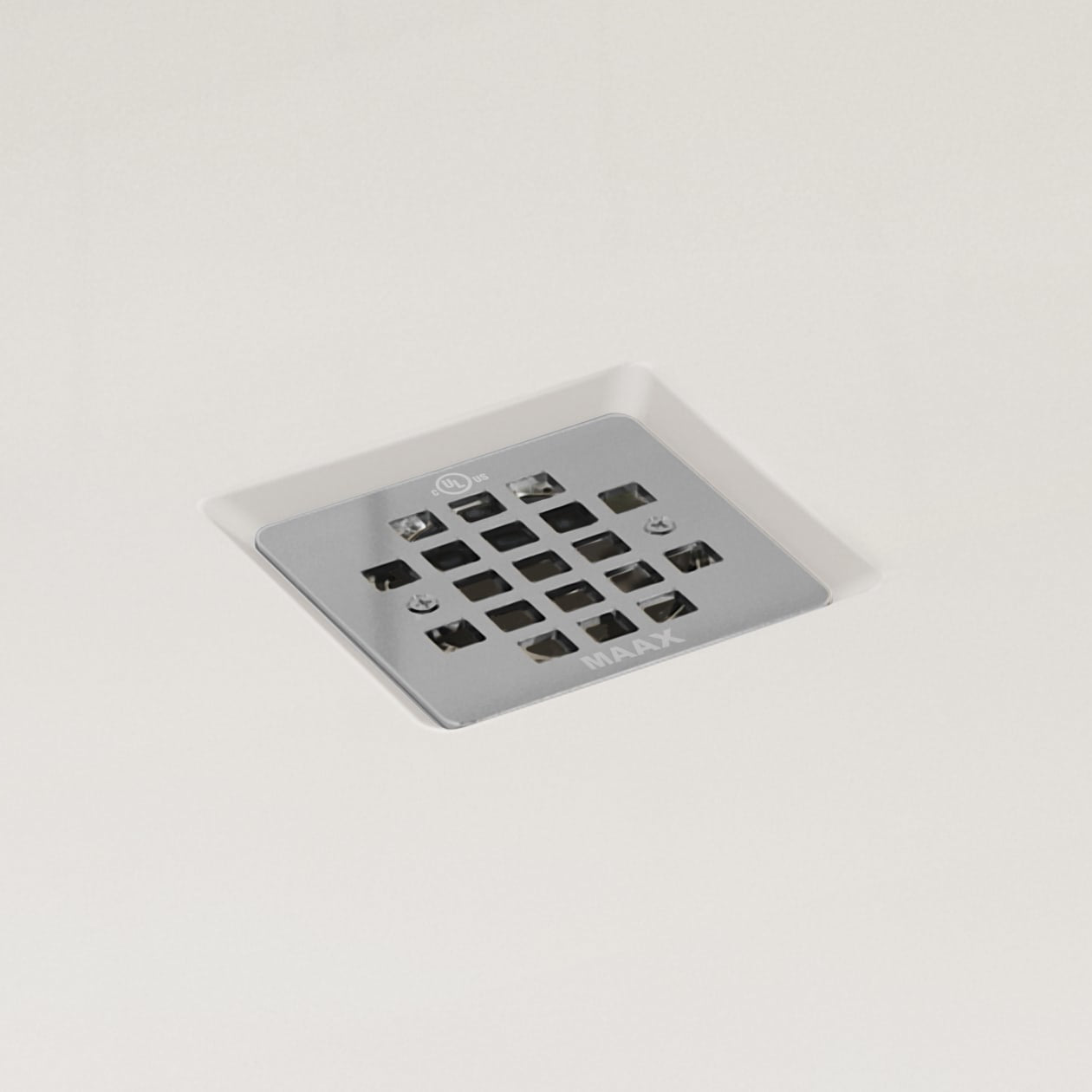 B3X 4836 Acrylic Corner Right Shower Base with Center Drain in White