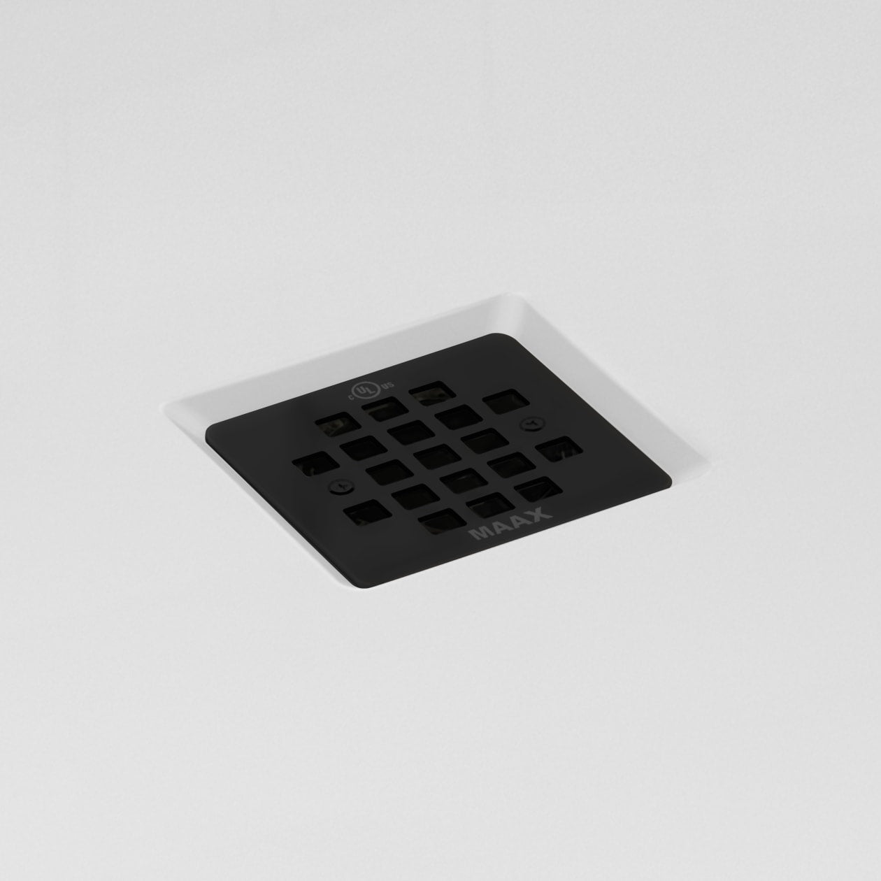 B3X 4836 Acrylic Corner Right Shower Base with Center Drain in White