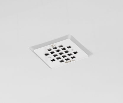 B3Square 4836 Acrylic Alcove Shower Base in White with Center Drain