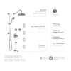 Kalia RUSTIK T375 Shower systems (valves not included)