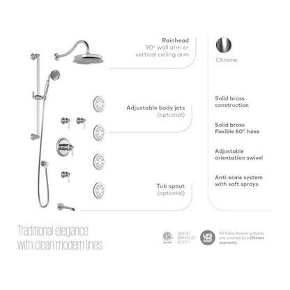 Kalia RUSTIK T375 Shower systems (valves not included)