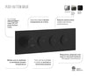 Kalia Premia - RoundOne TB3 Shower system with push-buttons valve - Wall arm