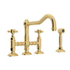 ROHL Acqui Bridge Kitchen Faucet With Side Spray