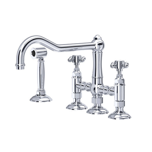 ROHL Acqui® Bridge Kitchen Faucet With Side Spray