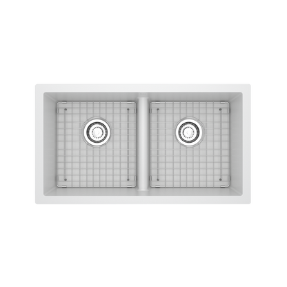 ROHL Fonsa™ 33" Double Bowl Undermount Quartz Kitchen Sink