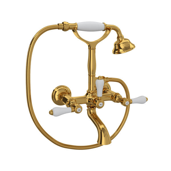 ROHL Exposed Wall Mount Tub Filler With Handshower