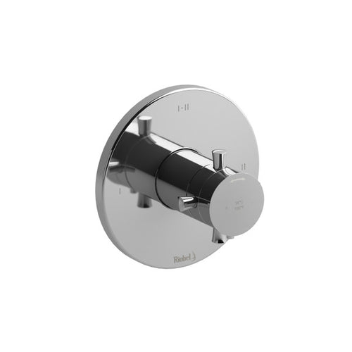 RIOBEL Edge 1/2" Thermostatic & Pressure Balance Trim With 3 Functions (Shared)