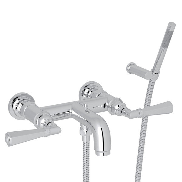 ROHL San Giovanni Wall Mount Exposed Tub Filler With Handshower