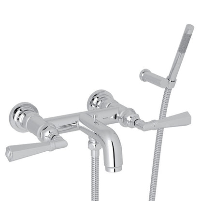 ROHL San Giovanni Wall Mount Exposed Tub Filler With Handshower