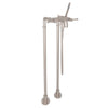 ROHL Campo Exposed Floor Mount Tub Filler With Handshower & Floor Pillar Legs Or Supply Unions