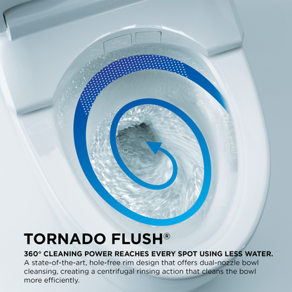 Toto Carlyle® II One-Piece Toilet, 1.28 GPF, WASHLET®+ Connection