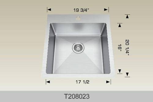 Bosco Builder Series Kitchen Sinks 19 3/4 x 20