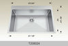 Bosco Builder Series Kitchen Sinks 23 3/4 x 20