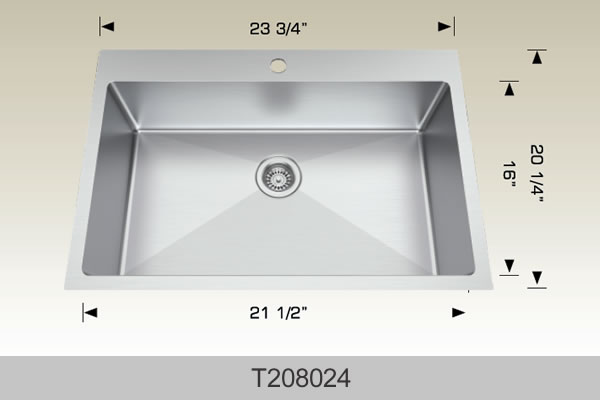 Bosco Builder Series Kitchen Sinks 23 3/4 x 20