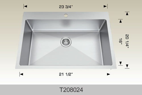 Bosco Builder Series Kitchen Sinks 23 3/4 x 20