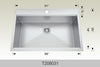 Bosco T208031 31" Stainless Steel Drop-In Kitchen Sink