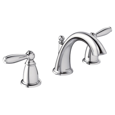 Moen Brantford Chrome two-handle high arc bathroom faucet