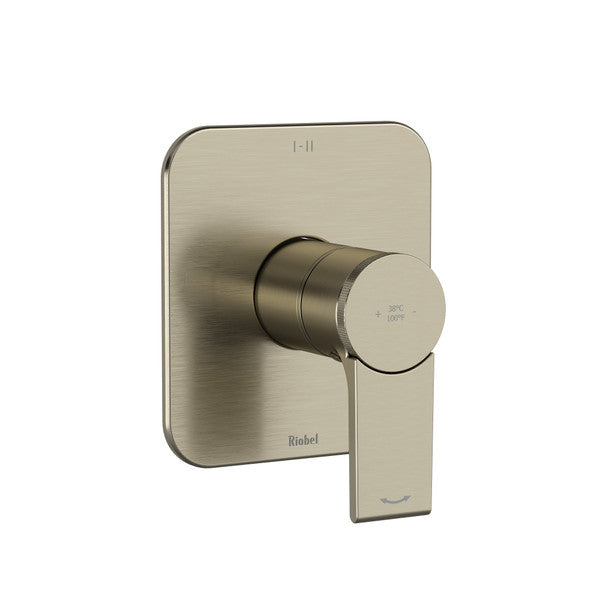 RIOBEL Fresk 1/2" Thermostatic & Pressure Balance Trim With 3 Functions (Shared)