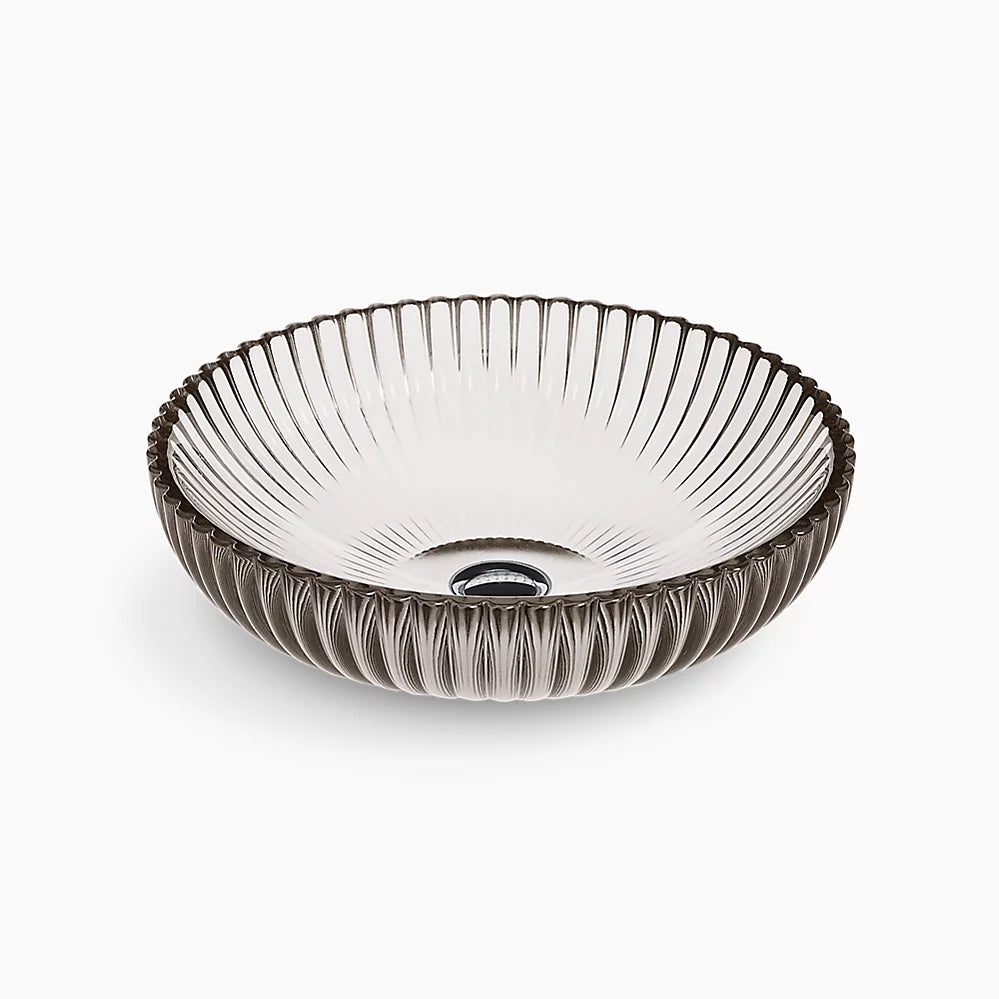 Salute® 15" round vessel bathroom sink, no overflow