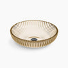 Salute® 15" round vessel bathroom sink, no overflow