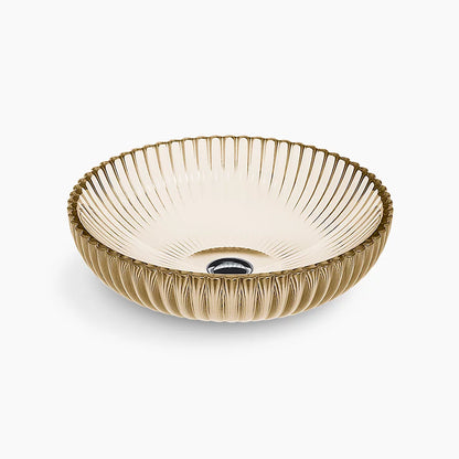 Salute® 15" round vessel bathroom sink, no overflow