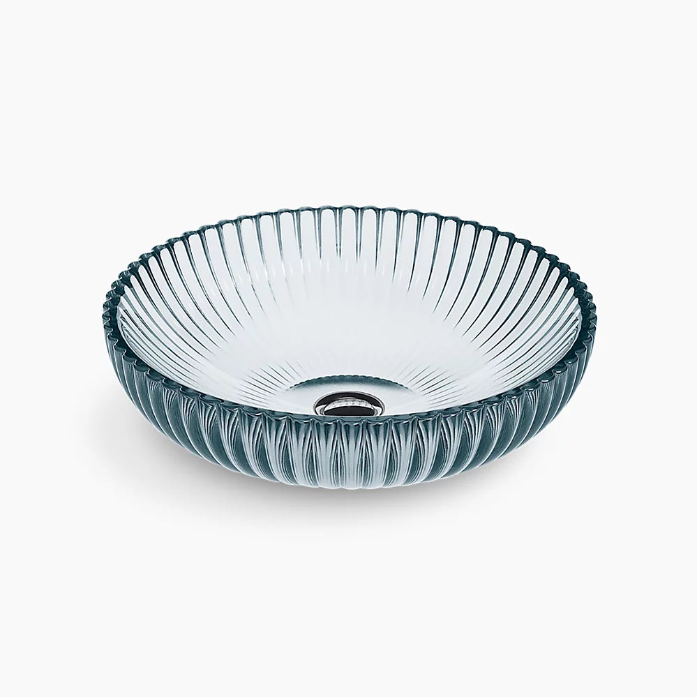 Salute® 15" round vessel bathroom sink, no overflow