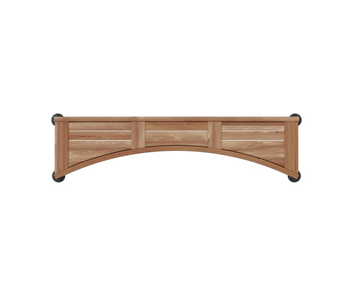 Curved Teak Shower Seat 48 in. in Teak
