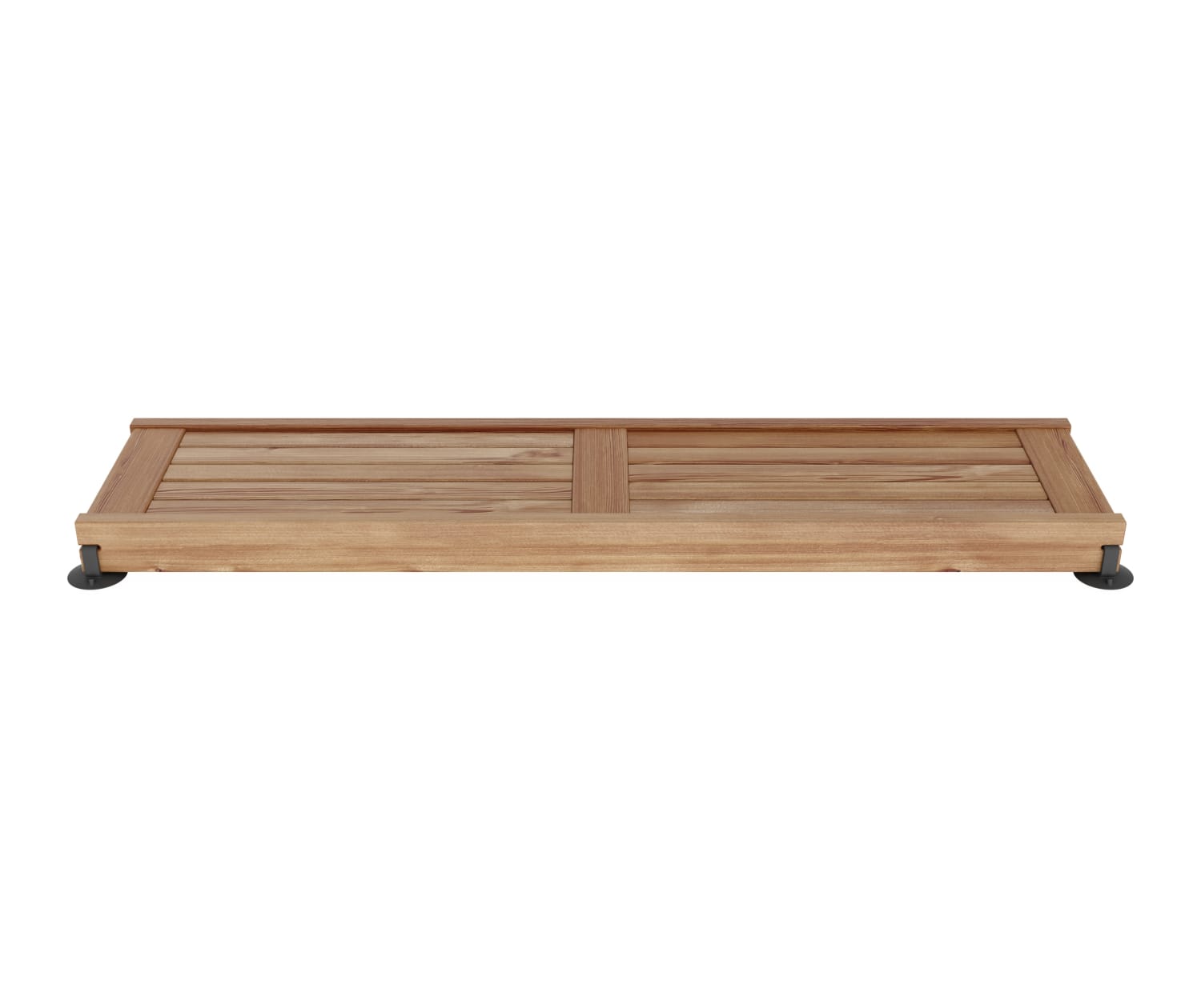 Straight Teak Shower Seat 48 in. in Teak