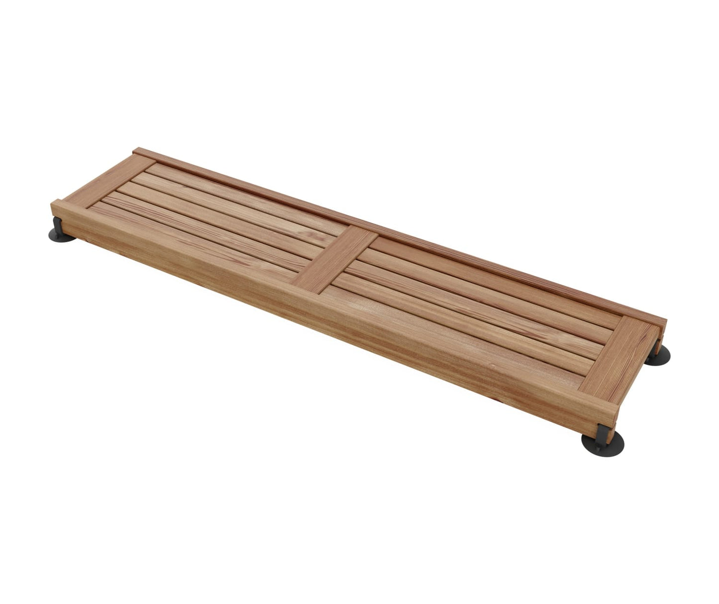 Straight Teak Shower Seat 48 in. in Teak